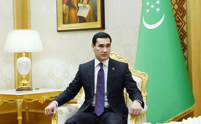 На фото: президент Туркменистана Сердар Бердымухамедов.