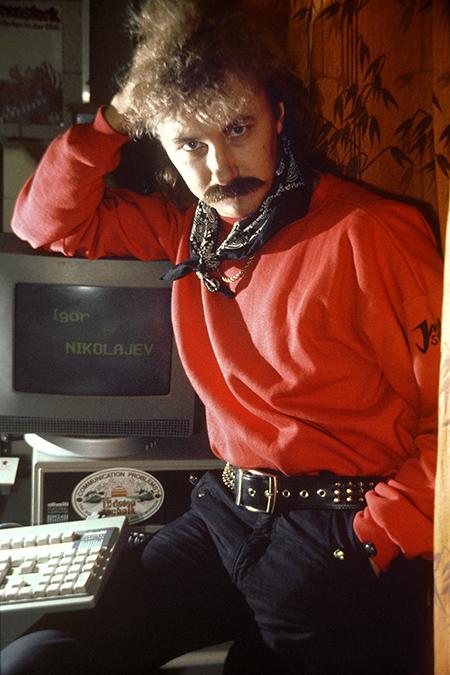 На фото: певец и композитор Игорь Николаев, 1989 год