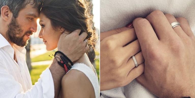 На фото: Александр Овечкин с супругой Анастасией Шубской