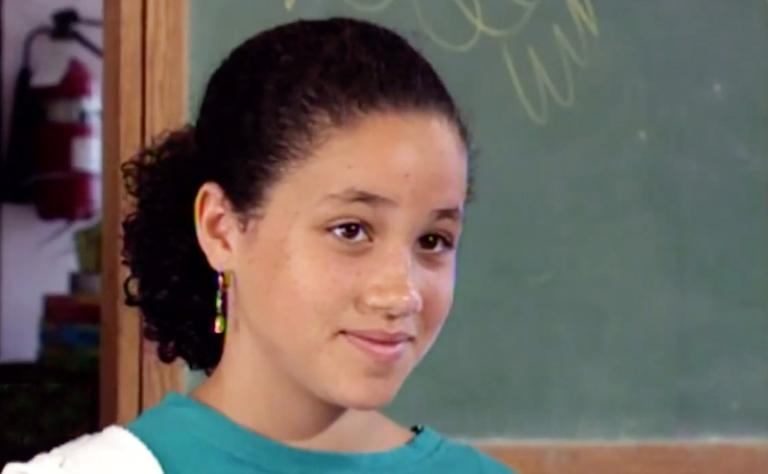 На фото: Меган Маркл в детстве