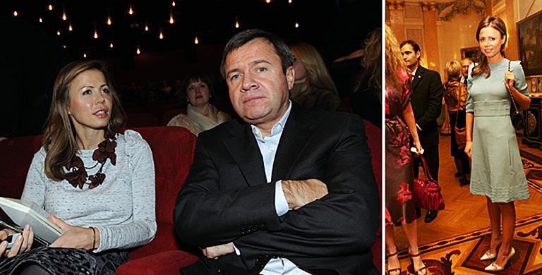 На фото: председатель совета директоров Forward Media Group Полина Дерипаска с отцом бывшим главой администрации президента России Валентином Юмашевым/Супруга Олега Дерипаски Полина на приеме в посольстве Италии