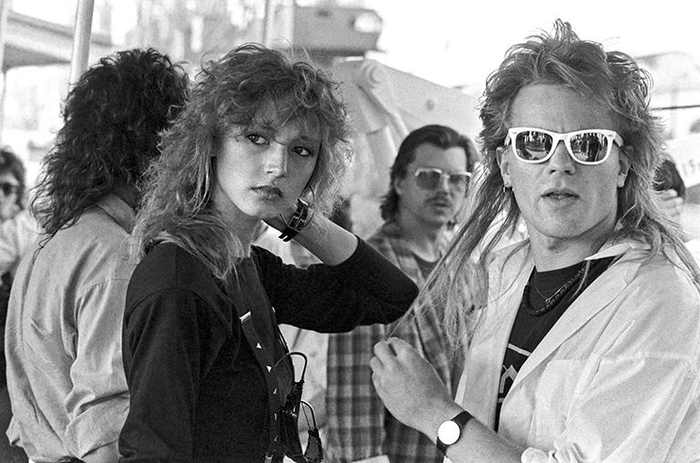 На фото: Кристина Орбакайте и Владимир Пресняков-младший, 1988 год